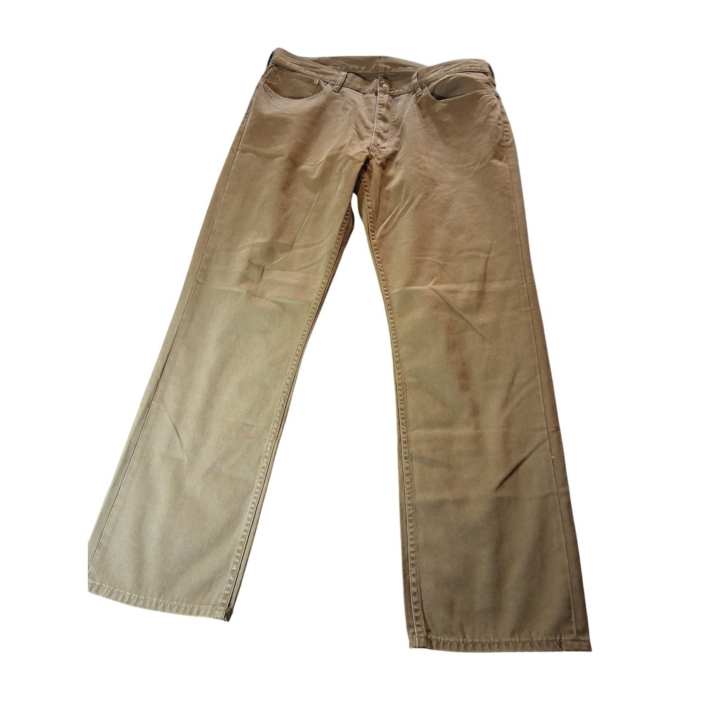 Polo Ralph Lauren Mens 36x30 Straight Leg Pants Khaki Brown 5 Pocket Trousers